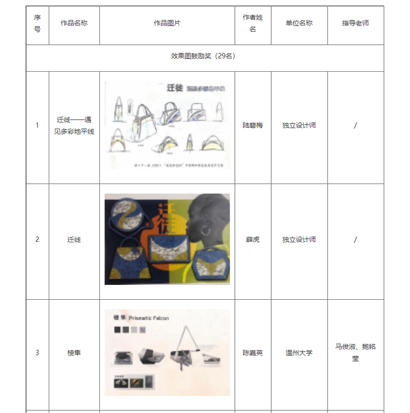 第二十一(yī)屆（2021）“真皮标志杯”中國國際箱包皮具設計大賽初賽結果公布(圖21)